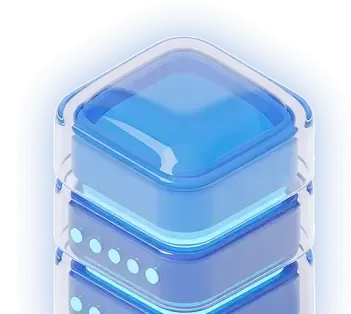 3D-иконка облачного сервера и веб-хостинга